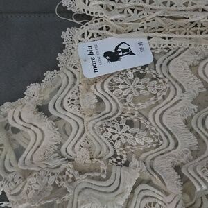 NWT Chic Cream Lace Swim Coverup